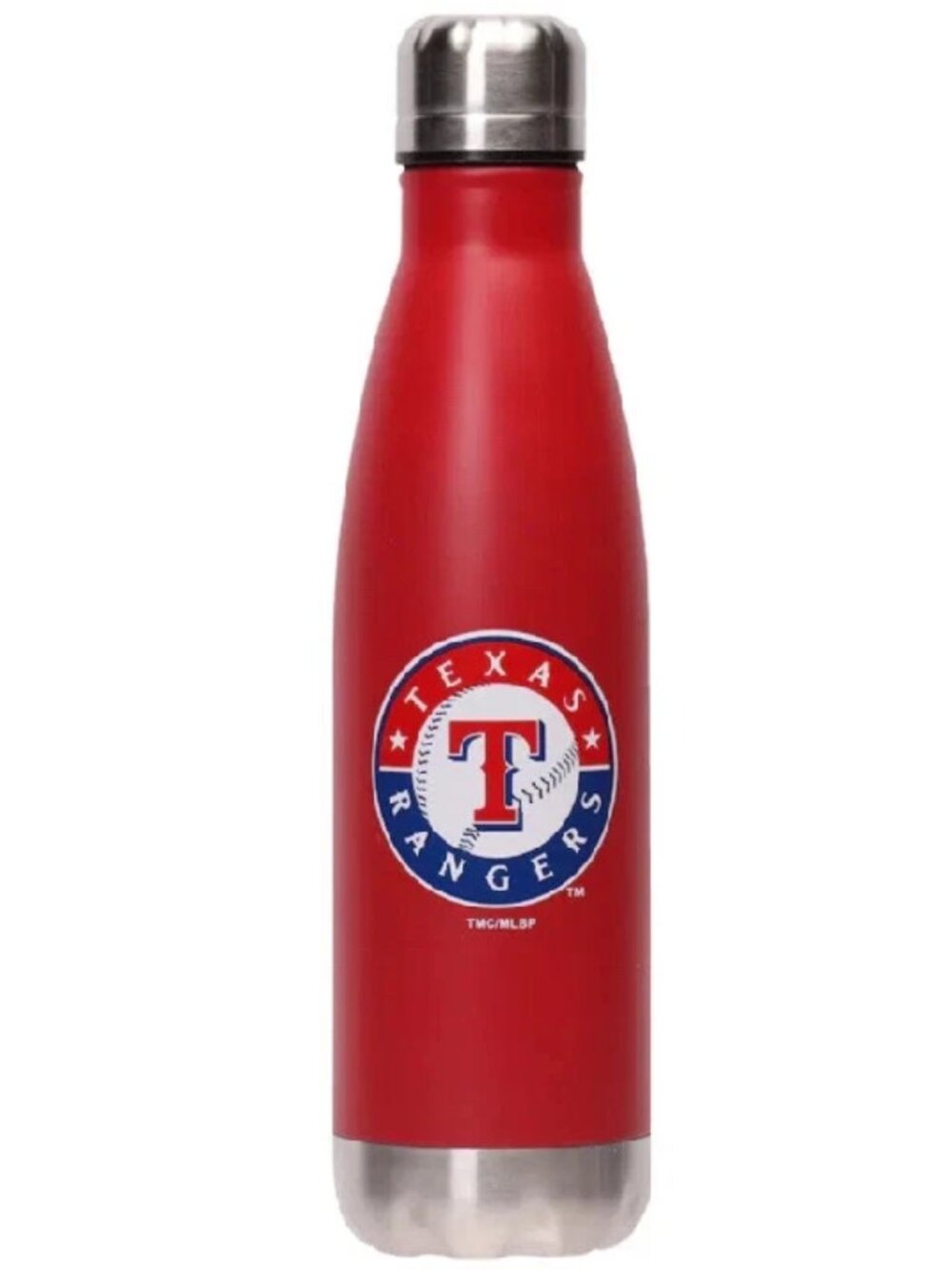 Texas Rangers MLB Team Logo 17oz Insulated Stainless Steel Red Water Bottle NWT
